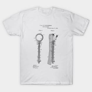 Fruit Gatherer Vintage Retro Patent Hand Drawing Funny Novelty Gift T-Shirt